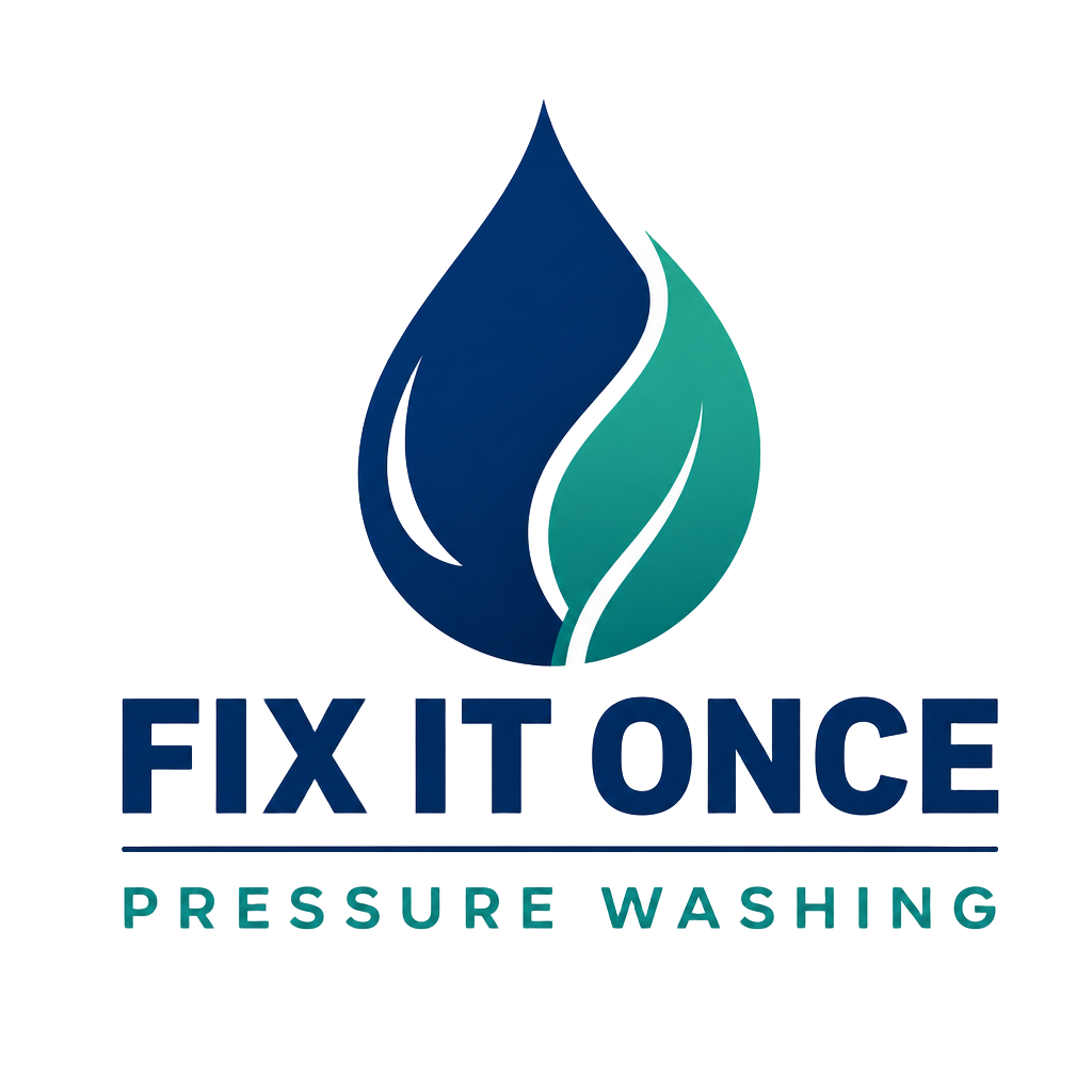 Fix It Once Pressure Washing logo — pressure washing in Venice FL, Siesta Key, Sarasota & Englewood