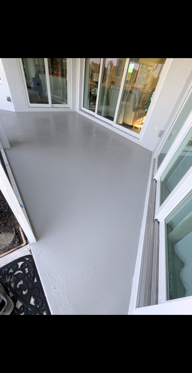 Lanai — after by Fix It Once Handyman Services — Same lanai sealed and finished with fresh deck coating