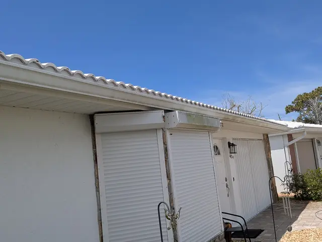 Pressure washing — before by Fix it Once Handyman Services — HOA notice issued for mildew on tile roof & gutters — Venice, FL
